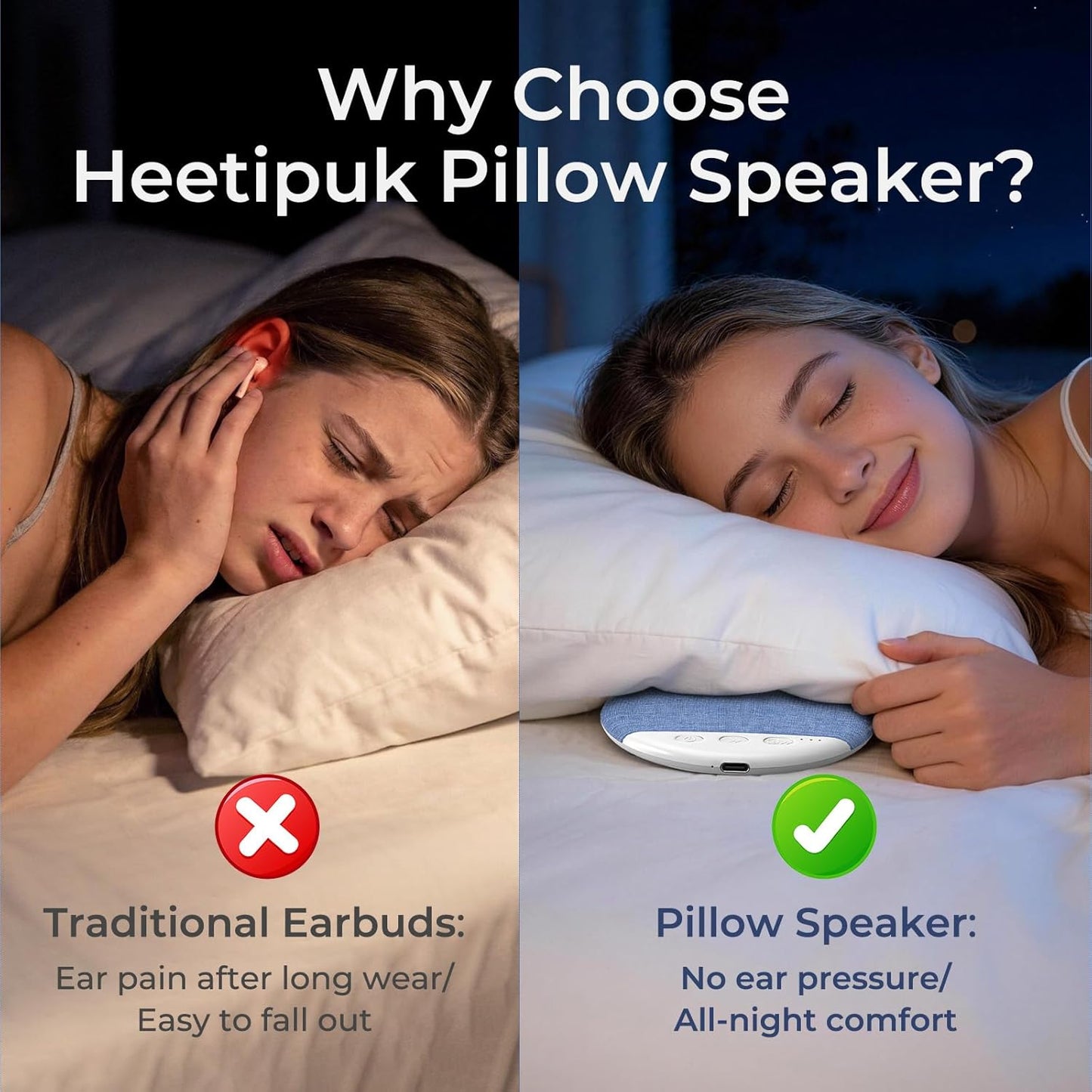 S1 Ultra-Thin Pillow Speaker: Immerse Yourself in Sound, Not Headphones