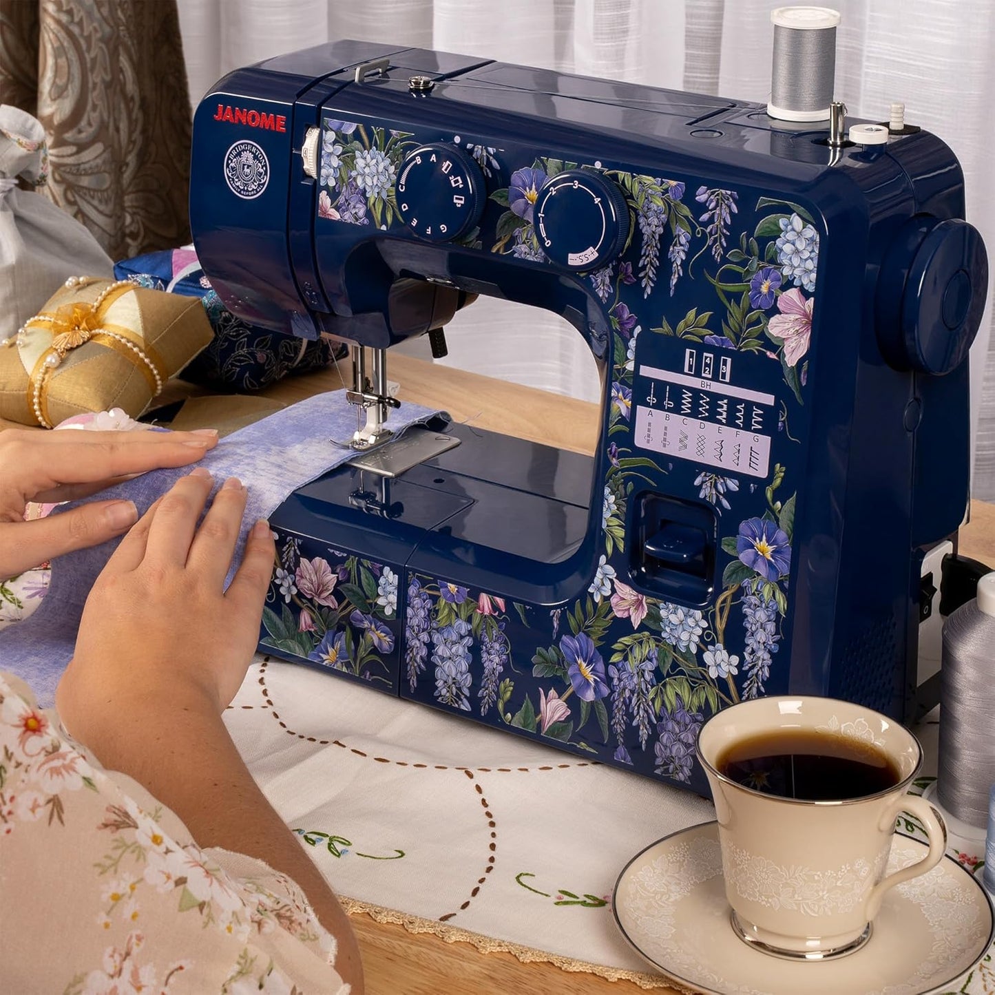 Janome Wisteria Promenade Sewing Machine: Sew Like Royalty